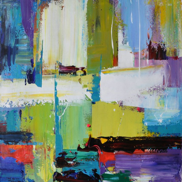 Handmade Large Contemporary Art Canvas PaintingAcrylic Painting