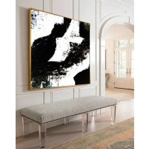 Black and White Art, Minimal Large Art, Canvas Abstract, Black white painting, Large Art Painting, Acrylic Art, Handmade Large Art, Painting