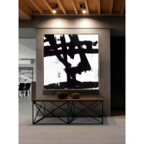Abstract Canvas, Contemporary Art, Abstract Painting, Original Artwork, Acrylic paintings, Black and white art, Large Handmade Art, Painting