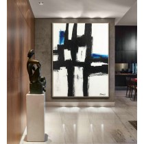 Abstract Painting, Original Artwork, Abstract Decor Painting, Large Decor Art, Black and white art, Large Contemporary, Black white fine art