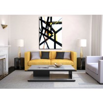 Original Large Painting, Oversize art, Large Acrylic Art, Black and White wall art, Painting abstract,  Living Room Art