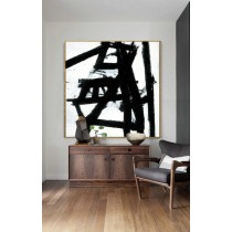 Black and White Art, Oil Large Art, Palette knife, Canvas Painting, Original Art, Oversize art, Black and White wall art, Painting abstract