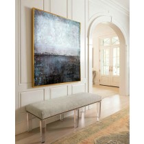 Black White Art Large Abstract Painting Original Modern Art Textured Square Oil Painting Black High Contemporary Painting Palette Knife