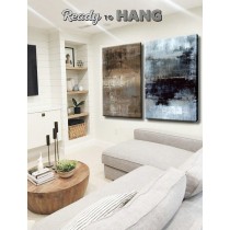 Set of 2 Canvas Abstract, Acrylic Painting, Home Decor, Brown canvas art, Black and gray art, Abstract canvases, Manager Gift, Large Abstract canvas art