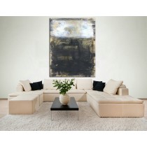 Urban Industrial Art, Large Art on Canvas, Dining Room Wall Art, Original Large Abstract canvas art, Acrylic Colorful Art, Oil Contemporary Art, Wall art