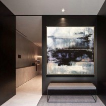 Abstract Canvas Art, Canvas Painting, Office Canvas Art, Textured painting, Original Abstract Painting, Black and White Art, Modern Painting