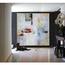 Large Contemporary Art Canvas PaintingAcrylic Painting, Abstract Canvas Art - By Leo