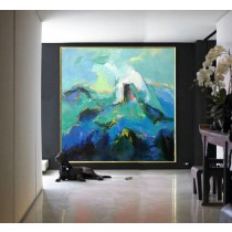 Handmade Large Contemporary Art Canvas PaintingAcrylic Painting, Abstract Canvas Art - By Leo