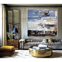 Large Modern Art Contemporary Painting, Handmade Original Art, Acrylic Paintingt - By Biao