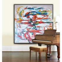 Large Modern Art Contemporary Painting, Handmade Original Art, Acrylic Paintingt - By Biao