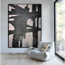 Hand Painted Extra Large Abstract Painting, Horizontal Acrylic Painting Large Wall Art, Original Art.