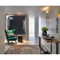 Black And White Contemporary Art Large Canvas Painting, Handmade Acrylic Painting Minimalist Art.