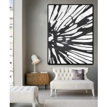 Huge Abstract Painting On Canvas, Vertical Canvas Painting, Extra Large Wall Art, Large Abstract canvas art Flower, Handmade