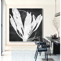 Large Abstract Painting Canvas Art, Acrylic Painting On Canvas Wall Art, Flowers, Hand Made Original Art.