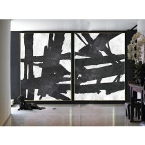 Set Of 2 Extra Large Acrylic Painting On Canvas, Minimalist Painting Canvas Art, Abstract Painting Wall Art, HANDMADE.