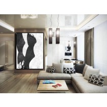 Extra Large Painting On Canvas, Textured Painting Canvas Art, Black And White Original Art Handmade.