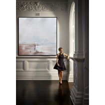 Large Abstract Painting Canvas Art, Landscape Painting On Canvas, Acrylic Painting Wall Art By Dao. White Brown Blue.