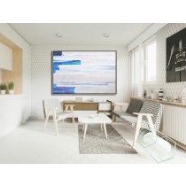 Large Palette Knife Painting on Canvas, Hand-painted Contemporary Art, Original Painting by Leo