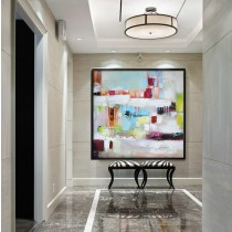 Large Contemporary Art Canvas Painting. Handmade Large Abstract canvas art Modern Wall Artt - By Biao