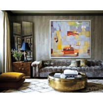 Handmade Large Contemporary Art Acrylic Painting Abstract Canvas Art, Original Artworkt - By Biao