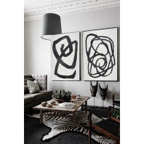 Set Of 2 Extra Large Contemporary Art, Acrylic Modern Wall Art On Canvas, Minimalist Canvas Art, HANDMADE.