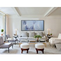 Original Abstract Landscape Painting, Canvas Art Wall Decor. Handmade Oil Painting, One-of-a-kind, IN STOCK, 27.5"X59".