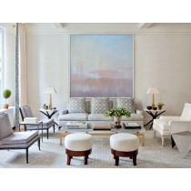 Large Abstract Oil Painting, Contemporary Art. Handmade,  blue, red, brown, pink, yellow, etc.