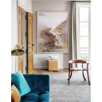 Original Abstract Landscape Painting, Canvas Art. Handmade Oil Painting, One-of-a-kind, IN STOCK, 40"X54", - by Sambo.