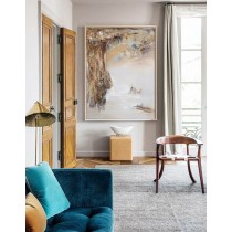 Original Abstract Landscape Painting, Canvas Art. Handmade Oil Painting, One-of-a-kind, IN STOCK, 40"X54", by Sambo.