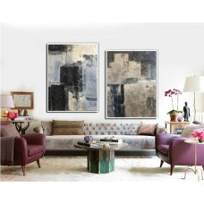Original Large Art, Set of 2 Abstract Painting, Abstract wall art, Canvas Wall Art, Set Art, Office Canvas Art, Abstract Canvas, Painting
