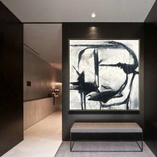 Black and white, Acrylic painting, Acrylic art, Canvas art, Canvas, Wall art, Large Abstract canvas art, Black and white art, Abstract painting, Decor
