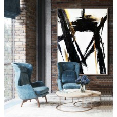 Large Handmade Art, Custom palette knife, Large Hand painted, Painted Art, Black and White Oil Art, Original Wall art, Minimal Art, Painting