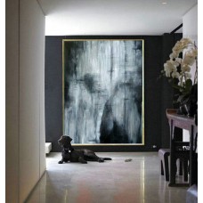 Black and White, Minimal Art, Black Painting, Oil Large Art, Large Minimal Art, Abstract wall decor, Minimal Large Art, Painting Abstract