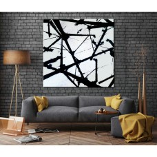 Black and White Art, Oil Large Art, Palette knife, Canvas Painting, Original Art, Oversize art, Black and White wall art, Painting abstract