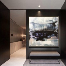 Abstract Canvas Art, Canvas Painting, Office Canvas Art, Textured painting, Original Abstract Painting, Black and White Art, Modern Painting