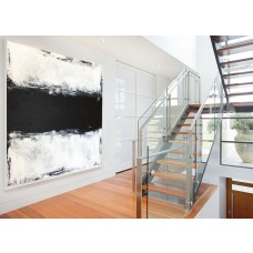 Black white painting, Minimal Large Art, Canvas Abstract, Large Art Painting, Acrylic Art, Handmade Large Art, Painting, Black and White Art