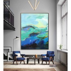 Handmade Extra Large Contemporary Painting, Huge Abstract Canvas Art, Original Artwork by Leo. Hand paint - By Leo