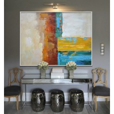 Handmade Large Painting, Original Art, Large Canvas Art. Contemporary Art, Modern Art Abstract Paintingt - By Biao