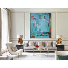 Original Painting Hand Made Large Large Abstract canvas art, Acrylic Painting on Canvas, XL large Canvas Art.t - By Biao
