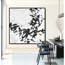 Large Abstract Painting Canvas Art, Acrylic Painting On Canvas Wall Art, Flowers, Hand Made Original Art.