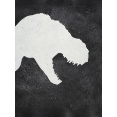 Large Abstract Painting Canvas Art, Animal Painting On Canvas, Handmade Original Art dinosaur.