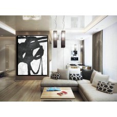 Extra Large Painting On Canvas, Textured Painting Canvas Art, Black And White Original Art Handmade.