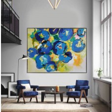 Handmade Extra Large Contemporary Painting, Huge Abstract Canvas Art, Original Artwork by Leo. Hand paint - By Leo