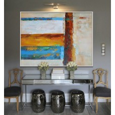 Handmade Large Painting, Original Art, Large Canvas Art. Contemporary Art, Modern Art Abstract Paintingt - By Biao