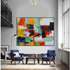 Handmade Extra Large Contemporary Painting, Huge Abstract Canvas Art, Original Artwork - By Leo