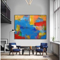 Handmade Extra Large Contemporary Painting, Huge Abstract Canvas Art, Original Artwork - By Leo