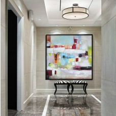 Large Contemporary Art Canvas Painting. Handmade Large Abstract canvas art Modern Wall Artt - By Biao