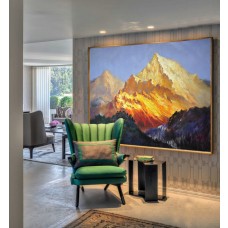 Handmade Landscape Oil Painting On Canvas, Original Art, Impressionist Landscape Art. 