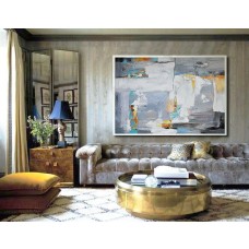 Original Painting Hand Made Large Large Abstract canvas art, Acrylic Painting on Canvas, XL large Canvas Artt - By Biao