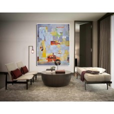 Handmade Large Contemporary Art Acrylic Painting Abstract Canvas Art, Original Artwork byt - By Biao